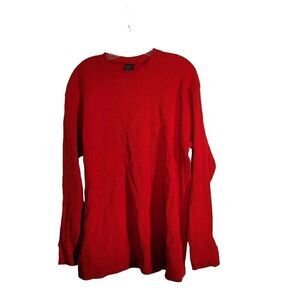 RED Waffle Long Sleeve Thermal Shirt
